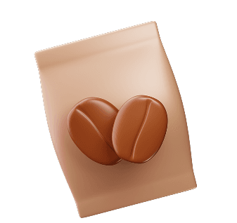 Bag of coffee beans